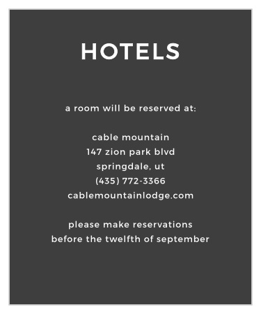 Live Simply Accommodation Cards