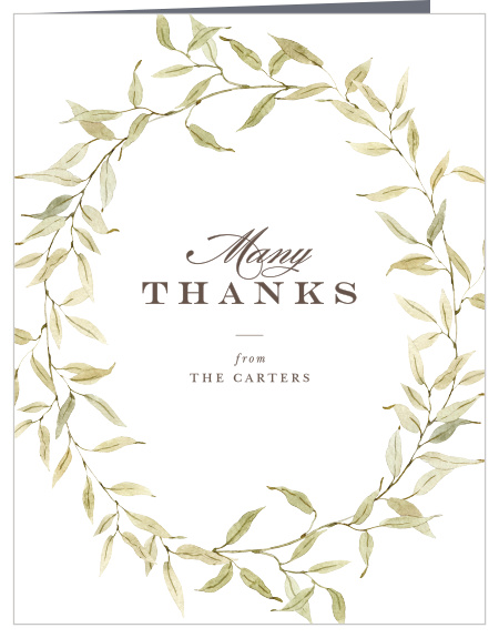 Vintage Classic Wedding Thank You Cards