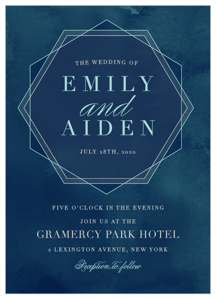 Geometric Dreams Wedding Invitations