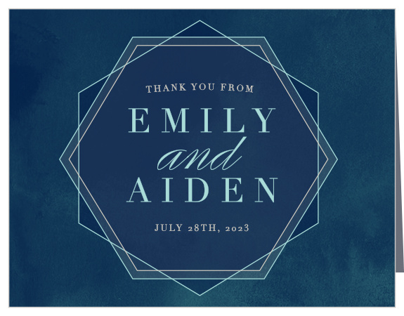 Geometric Dreams Wedding Thank You Cards