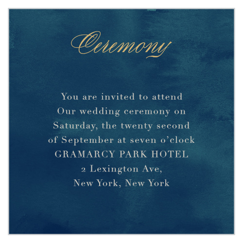 Geometric Dreams Foil Ceremony Cards