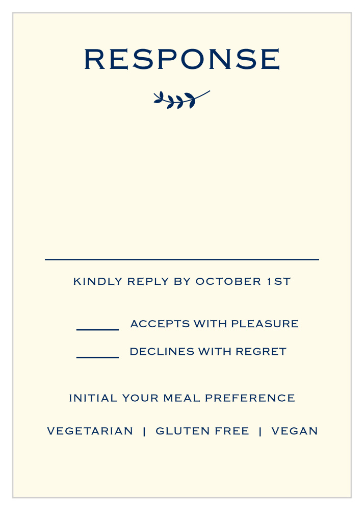 Lovely Lettering Response Cards