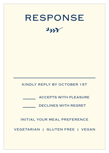 Lovely Lettering Response Cards
