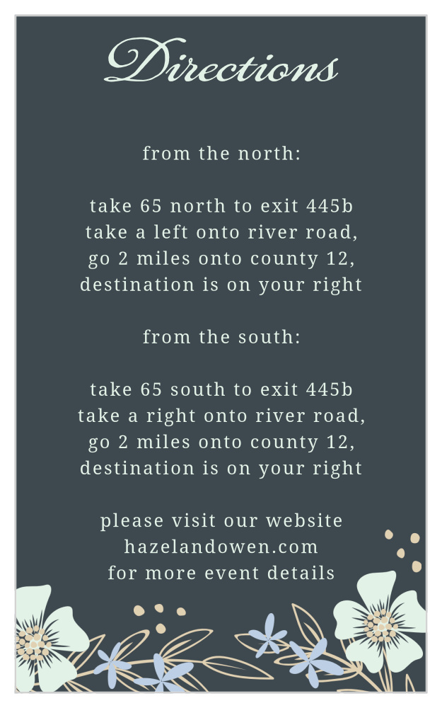 Radiant Garden Direction Cards