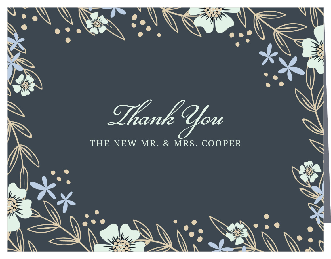 Radiant Garden Wedding Thank You Cards