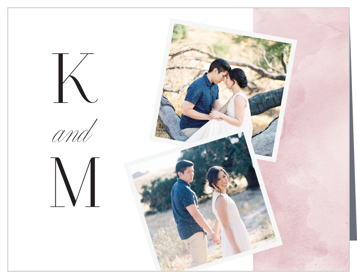 Colorful Band Wedding Thank You Cards