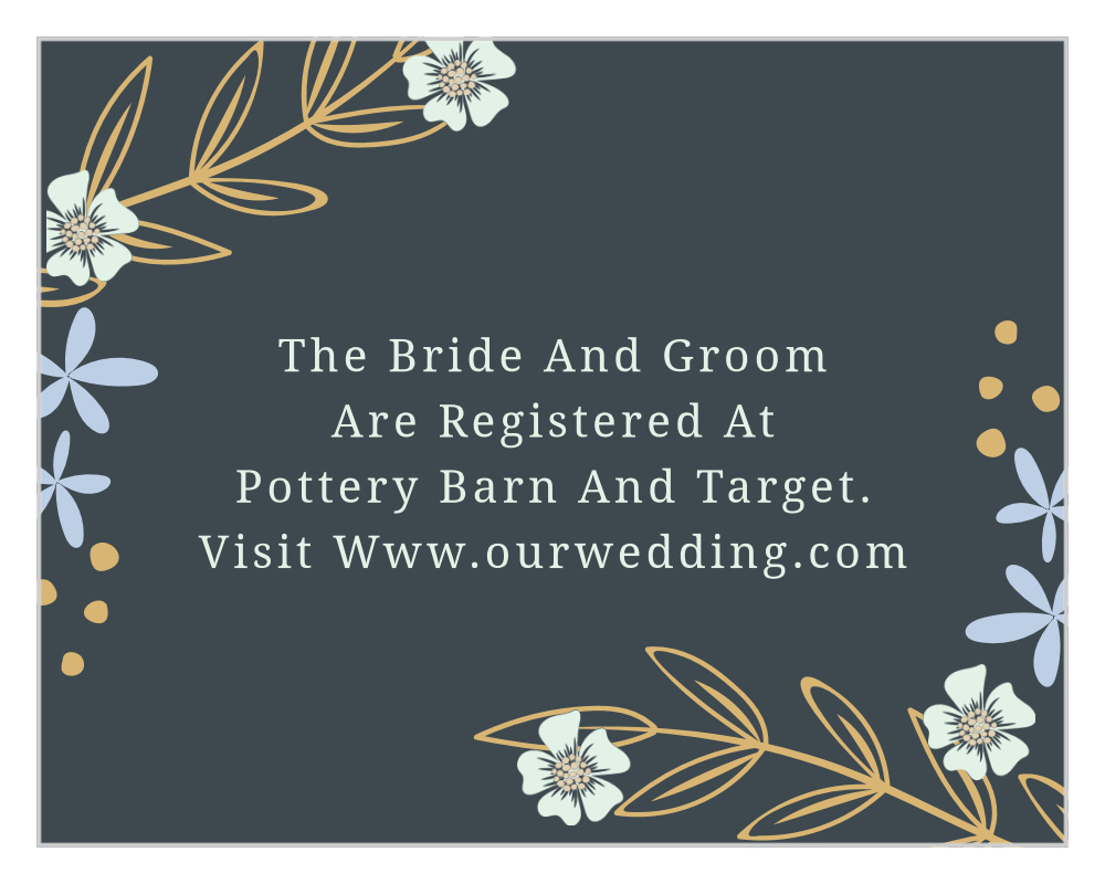 Radiant Garden Foil Registry Cards