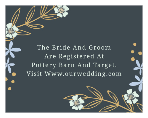 Radiant Garden Foil Registry Cards