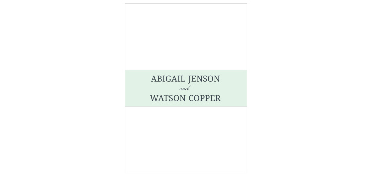 Radiant Garden Foil Wedding Belly Bands