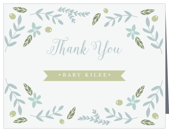Wild Garden Baby Shower Thank You Cards