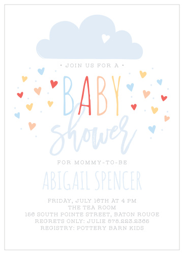Showered with Love Baby Shower Invitations
