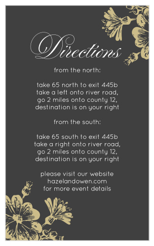 Vintage Blooms Direction Cards