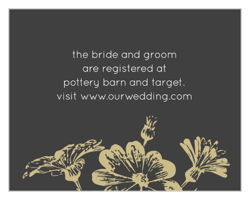 Vintage Blooms Registry Cards