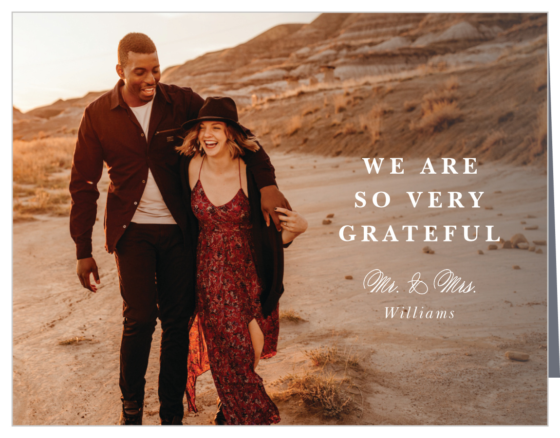 Happy Couple Wedding Thank You Cards