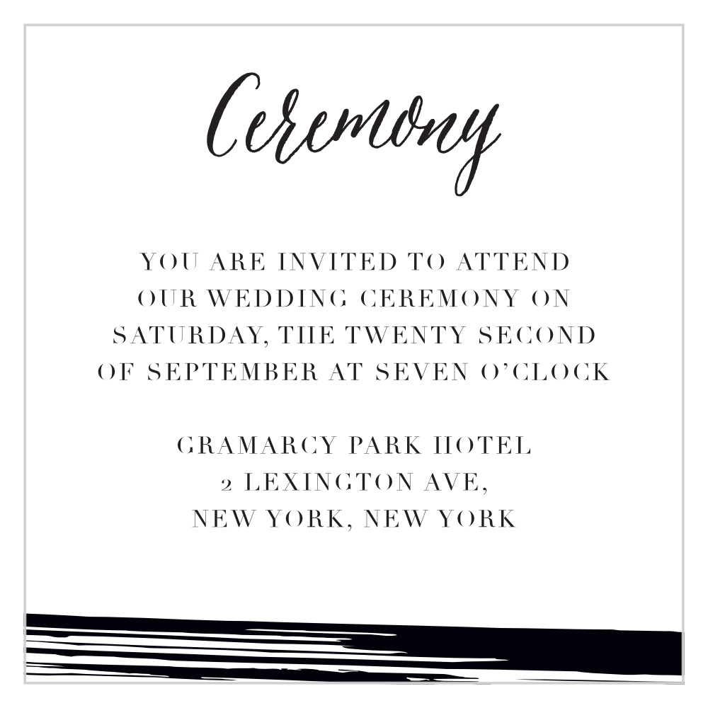 Haute Couture Ceremony Cards