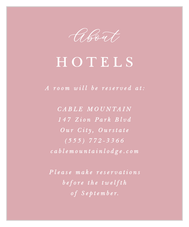Elegant Gerber Daisy Accommodation Cards