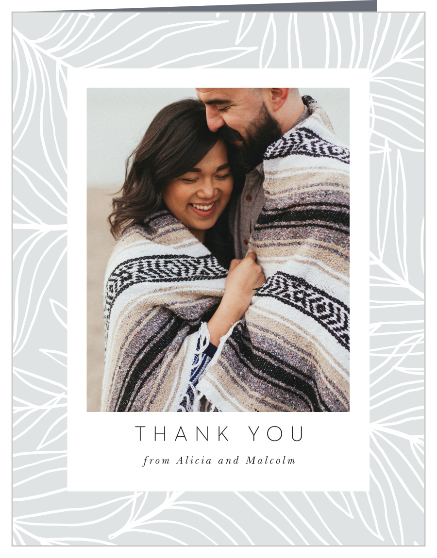 Bordered Fun Wedding Thank You Cards
