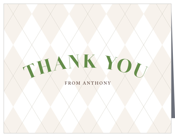 Thank the friends and family who came to celebrate your loved one’s birthday with our Grand Golf Milestone Birthday Thank You Cards.