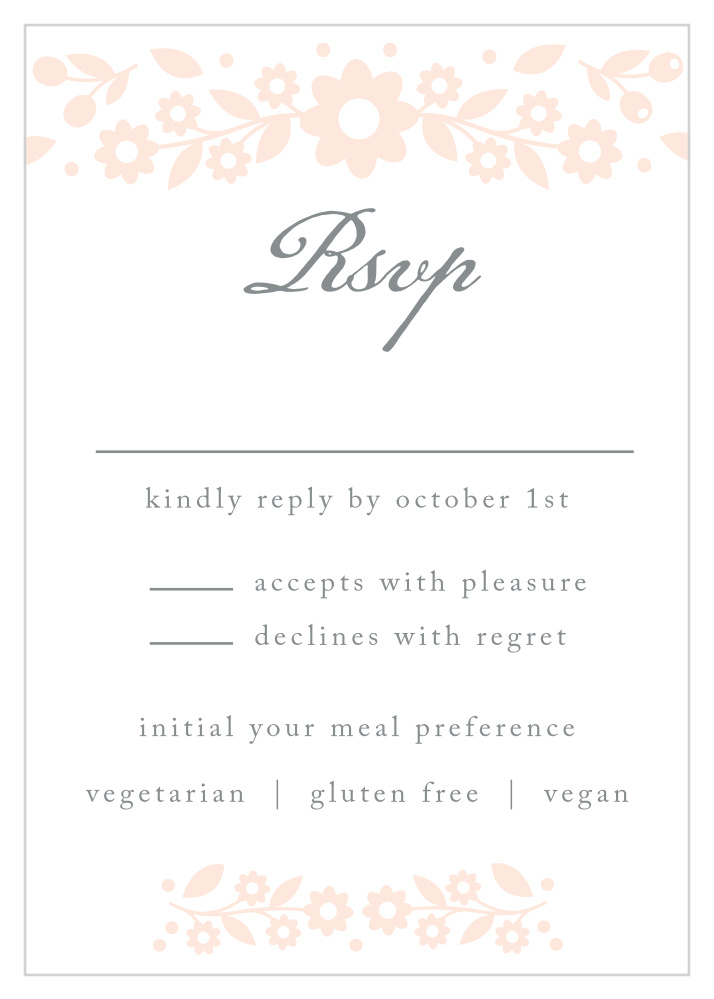 Floral Frame Response Cards