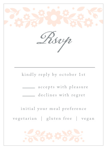 Floral Frame Response Cards