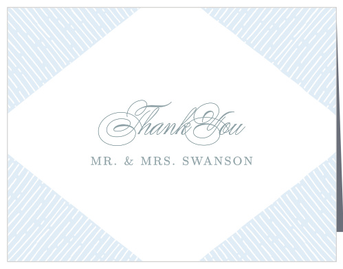 Dazzling Diamond Wedding Thank You Cards