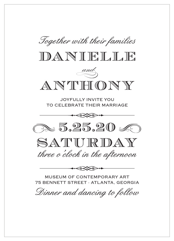 Lovely Vintage Wedding Invitations