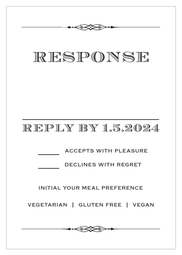 Lovely Vintage Response Cards
