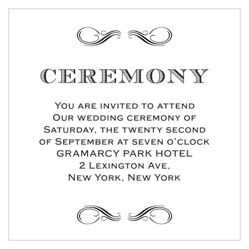Lovely Vintage Ceremony Cards