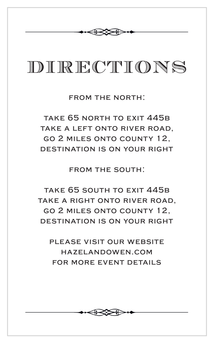 Lovely Vintage Direction Cards