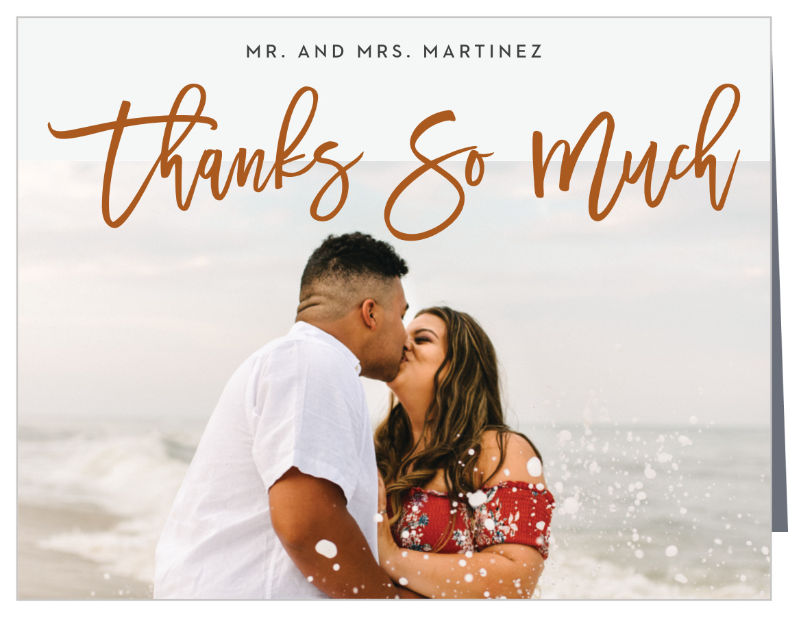 Tea Photo Collage Wedding Thank You Cards