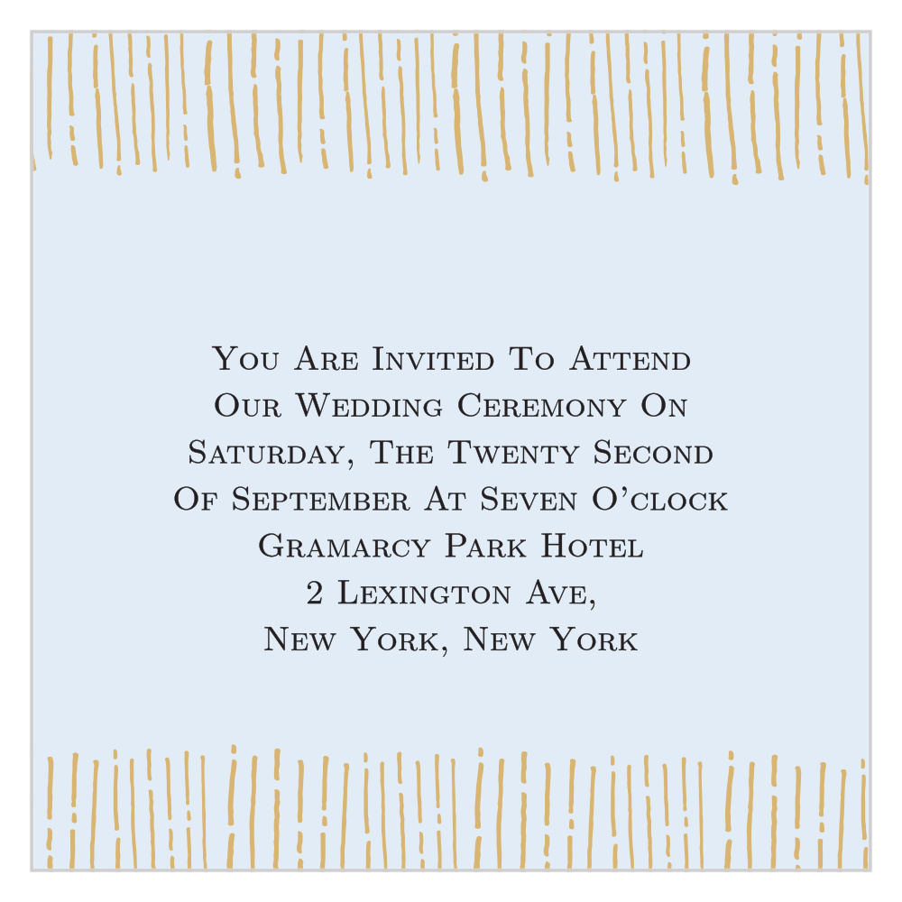 Dazzling Diamond Foil Ceremony Cards