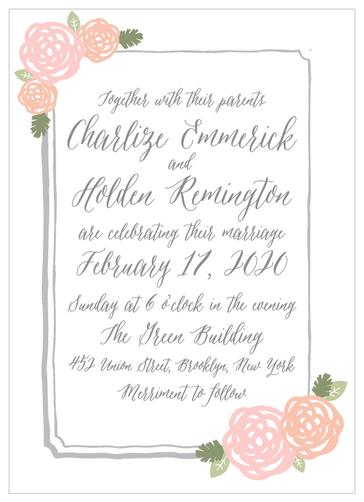 Neutral Chic Wedding Invitations