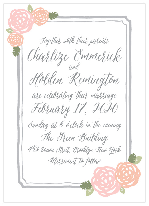 Neutral Chic Wedding Invitations