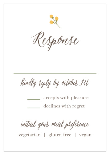 Bohemian Floral Response Cards