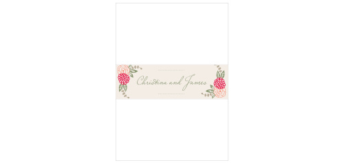 Floral Chic Wedding Belly Bands