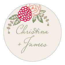 A bunch of charming flowers blooms on the Floral Chic Stickers.