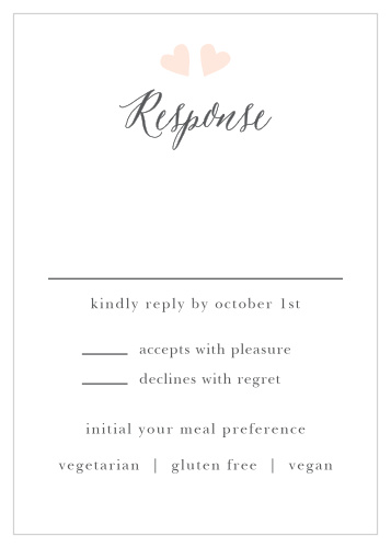 Floating Ribbon Response Cards