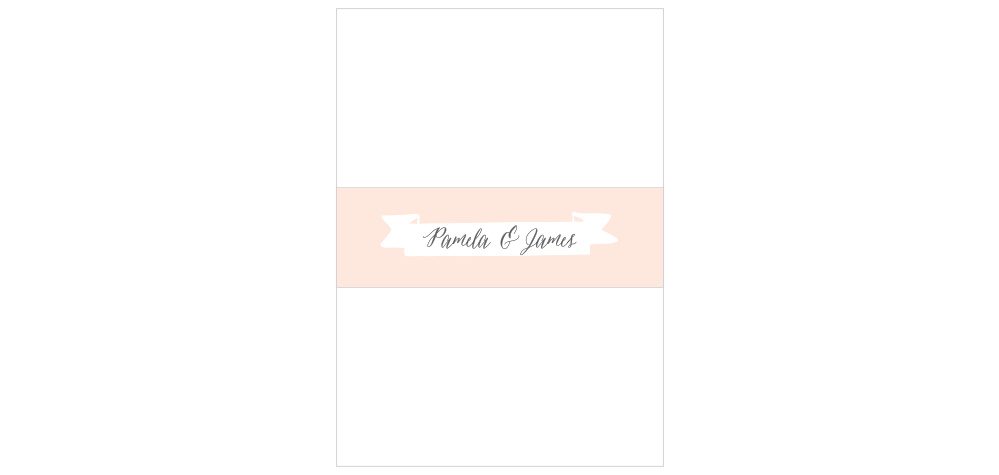 Floating Ribbon Wedding Belly Bands