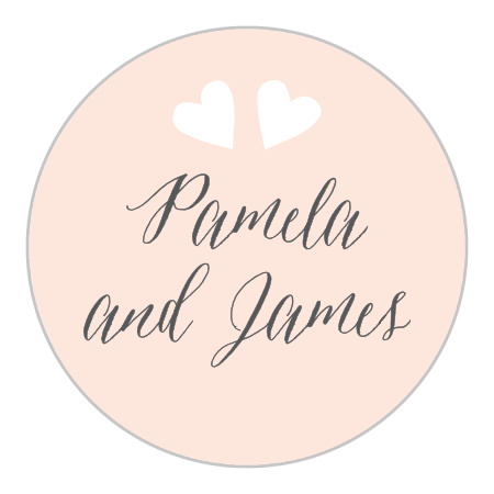 Floating Ribbon Wedding Stickers