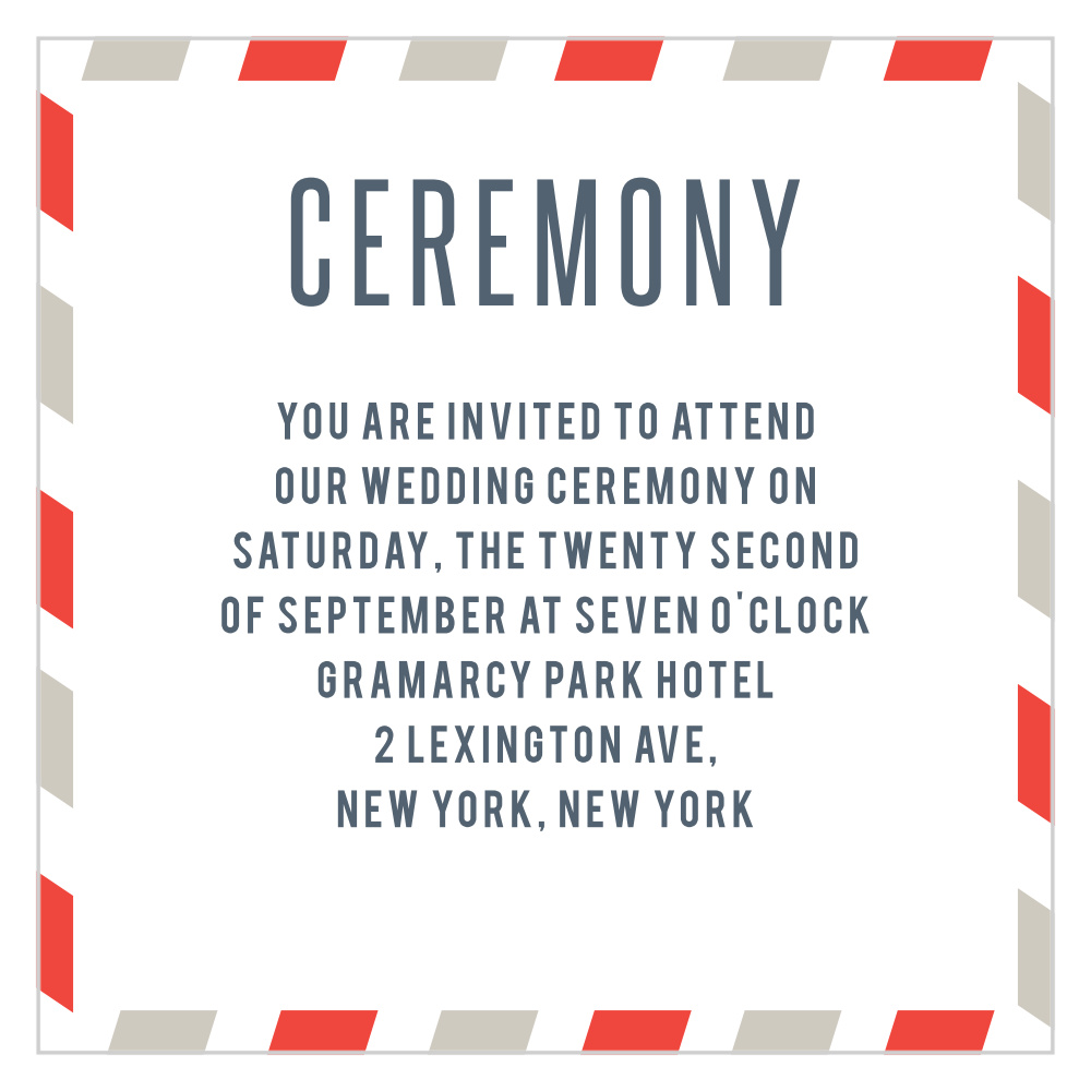 Antique Airmail Ceremony Cards
