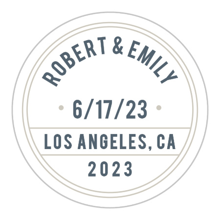 Antique Airmail Wedding Stickers