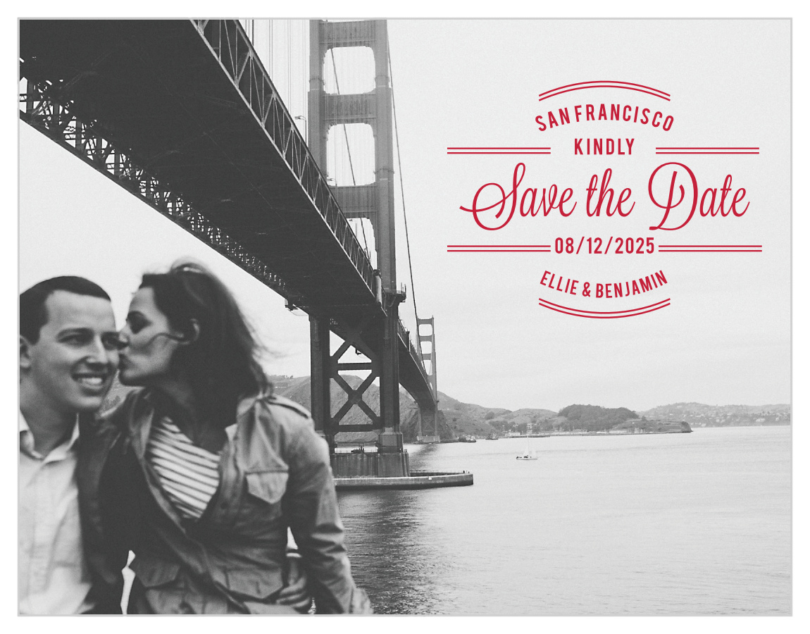 Rhapsody In Red Save the Date Magnets