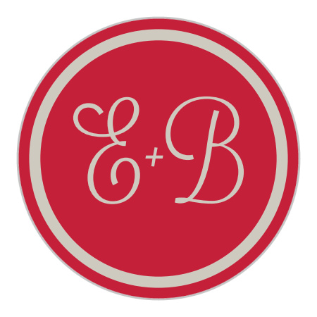 Rhapsody In Red Wedding Stickers