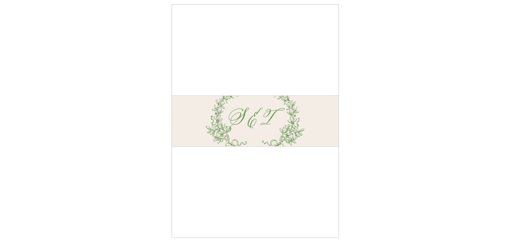 Classical Gardens Wedding Belly Bands