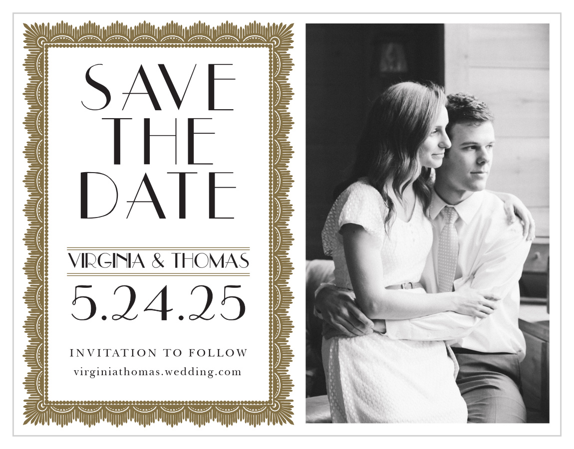 Roaring Twenties Save the Date Cards