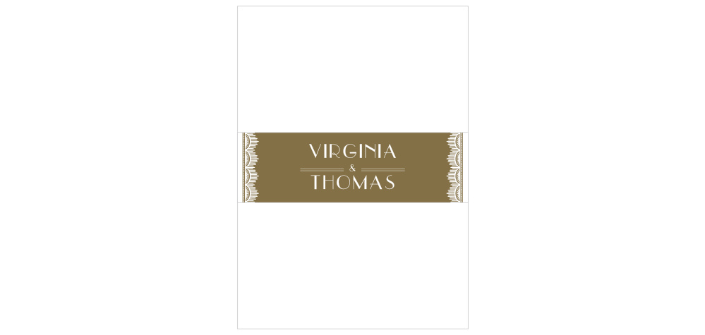 Roaring Twenties Wedding Belly Bands