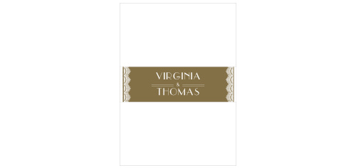 Roaring Twenties Wedding Belly Bands