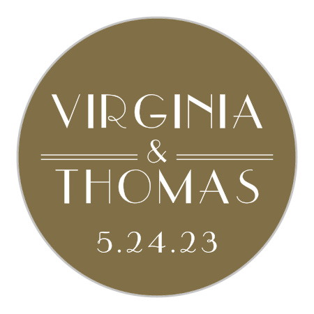 Roaring Twenties Wedding Stickers
