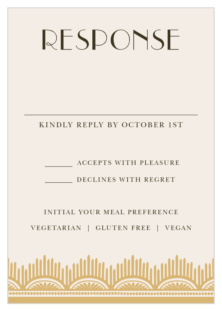 Roaring Twenties Foil Response Cards