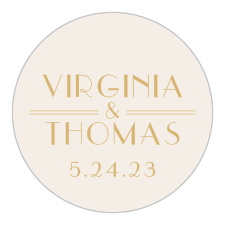 Adorn your wedding stationery with the vintage class of the Roaring Twenties Foil Stickers.